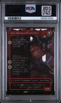 2025 MTG FINAL FANTASY CLIVE, IFRIT'S DOMINANT/IFRIT, WARDEN OF INFERNO PSA 9 - Image 2