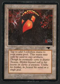 ***Mishra's Workshop (Light Indents)** MTG Antiquities Magic Kid Icarus - Image 1