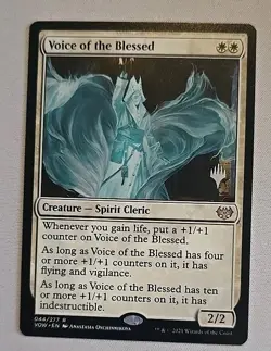 Voice of the Blessed R MTG Innistrad Remastered M/NM, Promo - Image 1