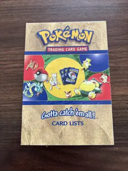 Pokemon Base Set Jungle & Fossil Card List 1999 WOTC Card List VG - Image 1