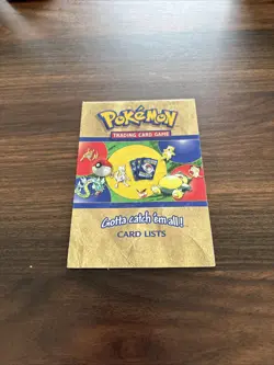Pokemon Base Set Jungle & Fossil Card List 1999 WOTC Card List VG - Image 2