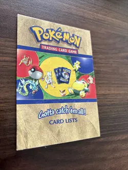 Pokemon Base Set Jungle & Fossil Card List 1999 WOTC Card List VG - Image 3