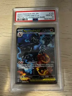 Pokemon Mega Charizard X ex 125/094 Phantasmal Flames Special Illustration PSA … - Image 1