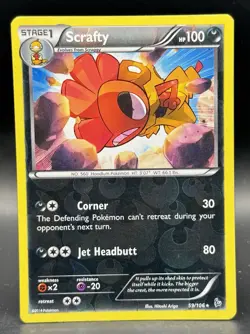 Pokemon - Scrafty - 59/106 - Rare - Reverse Holo - XY - Flashfire - NM - Image 1