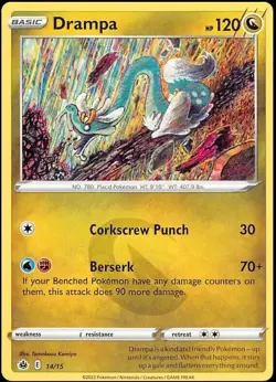 Drampa 2022 Pokemon TCG 14/15 Pack Fresh Card - Image 1