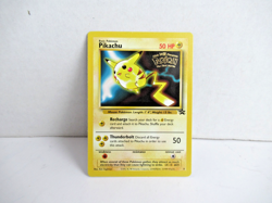 Pikachu #4 1999 WB Black Star Promo Pokemon the First Movie Pokemon TCG - Image 1