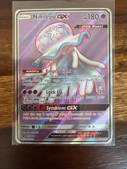 Nihilego GX 103/111 Ultra Rare Crimson Invasion Pokemon Holo Near Mint - Image 1