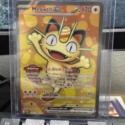 Meowth ex 107/088 FULL ART ULTRA RARE HOLO Perfect Order Me03 Pokemon English EN - Image 1