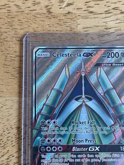 Pokemon Celesteela GX SM-Ultra Prism Ultra Rare 144/156 HP200 Full Art Holo - Image 4