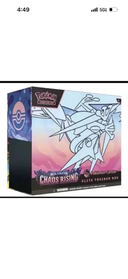 Presale Chaos Rising Pokemon Center ETB Elite Trainer Box Pokemon PRESALE - Image 1