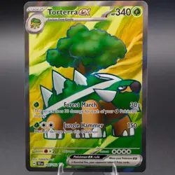 Torterra ex - 185/162 Ultra Rare SV05: Temporal Forces Pokemon TCG NM - Image 1