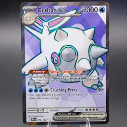 Cetitan ex - 210/182 Ultra Rare SV10: Destined Rivals Pokemon TCG NM - Image 1