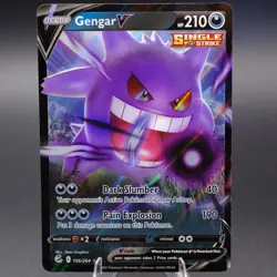 Gengar V 156/264 Ultra Rare SWSH08: Fusion Strike Pokemon TCG NM - Image 1