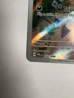 Pokemon Paldean Wooper 102/094 Me02: Phantasmal Flames Holo Rare NM - Image 2
