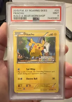Pokemon TCG Pikachu Build-A-Bear Workshop Promo 20/108 Promo Promo PSA 9 - Image 1