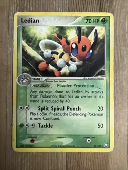 Ledian 23/109 Rare Team Rocket Returns Pokemon 2004 Non Holo DMG - Image 1