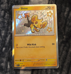 Pokemon TCG Shinx SV: Paldean Fates 135/091 Holo Basic 70 HP English 2024 - Image 1