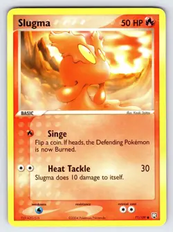 Slugma 77/109 2004 EX Team Rocket Returns Pokemon Card TCG Common - Mp - Image 1