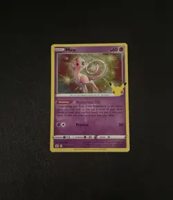 Mew # 011/025 Holo Rare 2021 Pokemon Celebrations 25th Anniversary Card - Image 1