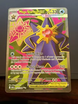 Mega Starmie ex 102/088 Perfect Order Pokemon - Image 1