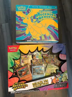 Pokemon TCG Ascended Heroes Elite Trainer Box ETB & Pin Collection Box IN HAND - Image 1