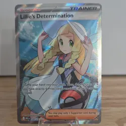 The Pokemon Company Lillie's Determination Ultra Rare Full Art Holo Me01 169/132 - Image 1