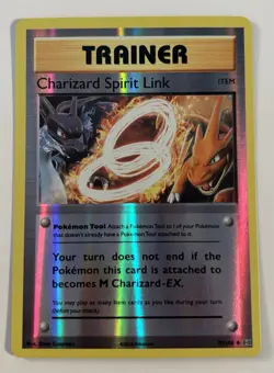 Pokemon TCG Charizard Spirit Link Evolutions 75/108 Reverse Holo Uncommon LP - Image 1