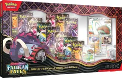 Pokemon: Paldean Fates Great Tusk EX & Iron Treads EX Premium Collection Sealed - Image 1