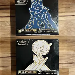 Pokemon Mega Evolution both Elite Trainer Boxes ETB Set - Image 1