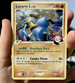 Pokemon TCG Lucario GL Holo Rare 8/111 Rising Rivals Reverse Holo Foil LP/NM - Image 1