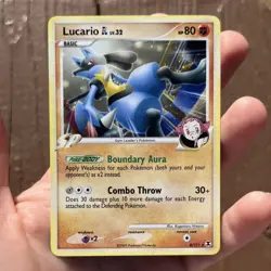 Pokemon TCG Lucario GL Holo Rare 8/111 Rising Rivals Reverse Holo Foil LP/NM - Image 2