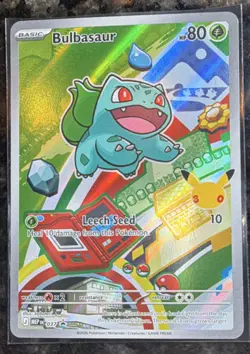 Pokemon TCG Bulbasaur MEP Promo 037 Full Art Stamped Holo Basic Card 2026 - Image 1