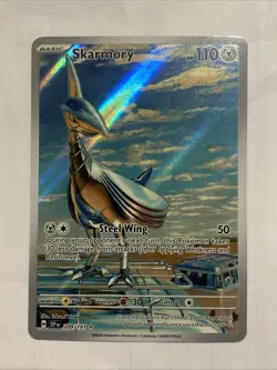 Skarmory Pokemon Surging Sparks 209/191 Illustration Rare NM - Image 1