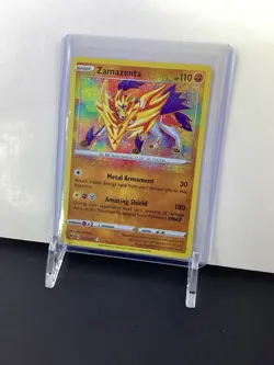 Zamazenta Holo Pokemon TCG Card 102/185 Vivid Voltage - Image 1