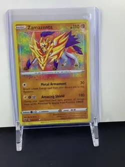 Zamazenta Holo Pokemon TCG Card 102/185 Vivid Voltage - Image 3