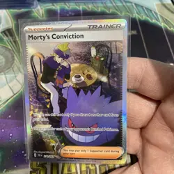 Pokemon TCG Trainer Morty's Conviction SIR 211/162 Temporal Forces Near Mint - Image 2