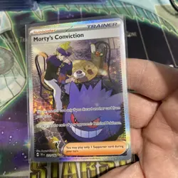 Pokemon TCG Trainer Morty's Conviction SIR 211/162 Temporal Forces Near Mint - Image 3