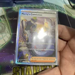 Pokemon TCG Trainer Morty's Conviction SIR 211/162 Temporal Forces Near Mint - Image 5