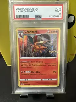 Pokemon Go Charizard 010/078 Holo Rare PSA 9 Gem Mint Pop 5 !!! - Image 1