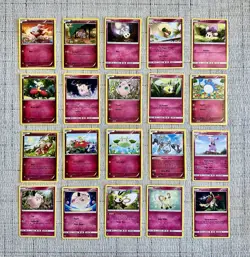 PINK Pokemon TCG Cute Fairy Lot | 20 Unique Cards | No Duplicates | XY + S&M Era - Image 1