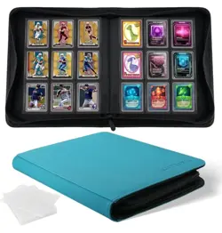 pokemon Laser Engraved 9 Pocket Sylveon Clouds Top Loader Binder Made To Order - Image 1