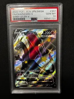 2020 Pokemon Japanese Sword & Shield Shiny Star V Charizard V 307/190 PSA 10 - Image 2