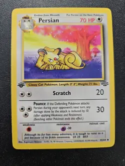 Pokemon 1st Edition Jungle Persian 42/64 NEAR MINT - Image 1