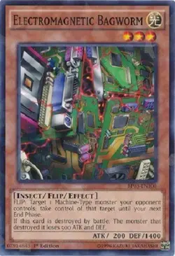 Yugioh - Electromagnetic Bagworm 1st Shatterfoil Rare NM - Free Holographic Card - Image 1