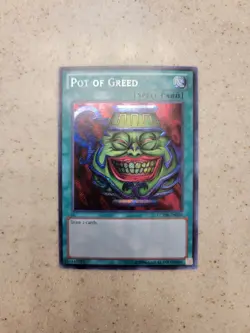 Yugioh Pot Of Greed LCYW-EN059 Secret Rare Unlimited Near Mint - Image 1