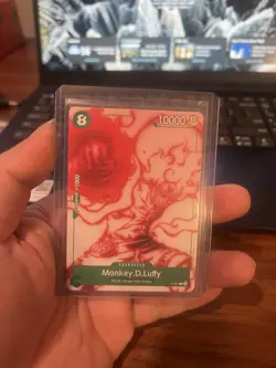 One Piece Card Game Monkey D. Luffy OP03 OP01 Foil Regular 4 Cards Lot English - Image 4