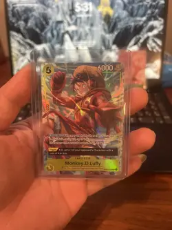 One Piece Card Game Monkey D. Luffy OP03 OP01 Foil Regular 4 Cards Lot English - Image 5