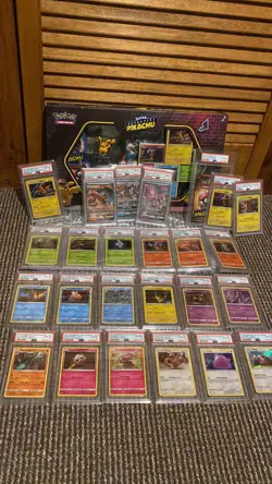 Pokemon Detective Pikachu Complete Set In PSA 10!!!! Plus Extras - Image 1