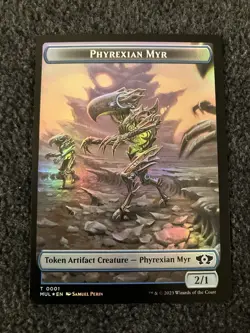 Magic MTG - Phyrexian Myr Phyrexian Hydra (0011) Token Foil - MAT - Image 1