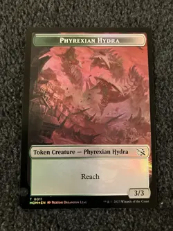 Magic MTG - Phyrexian Myr Phyrexian Hydra (0011) Token Foil - MAT - Image 2